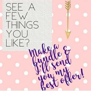 Bundle and save!! Even if it's just 1 item 😁